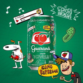 Guaraná Antarctica lança edição limitada de guaraná sabor canela