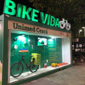 Unimed Ceará leva prevenção e Bike Vida ao Janelas Casacor