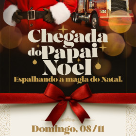 Papai Noel do Iguatemi passeia pelo céu e pelas ruas de Fortaleza nesse domingo
