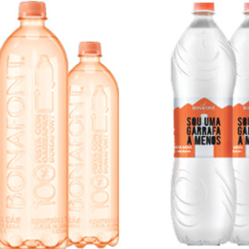 Bonafont lança garrafa 100% reciclada e sem rótulo