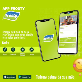 Sorvetes Frosty lança próprio aplicativo de delivery