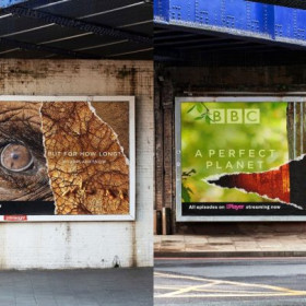 BBC “destrói” seus próprios outdoors para chamar atenção à causa ambiental