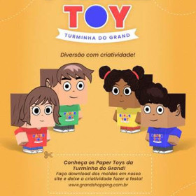 Grand Shopping disponibiliza Paper Toy em ação lúdica para crianças