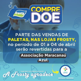 Compre e Doe: Frosty realiza ação em alusão ao Dia Mundial da Conscientização do Autismo