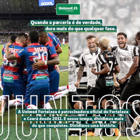 Unimed Fortaleza celebra 10 anos de cuidado e apoio aos principais clubes do futebol cearense