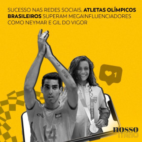 Sucesso nas redes sociais, atletas olímpicos brasileiros superam megainfluenciadores como Neymar e Gil do Vigor
