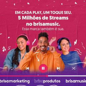 Aplicativo de música da Brisanet alcança 5 milhões de streaming