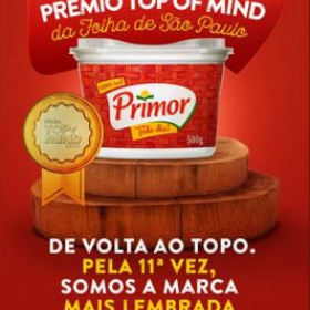 Primor conquista prêmio Top Of Mind 2021