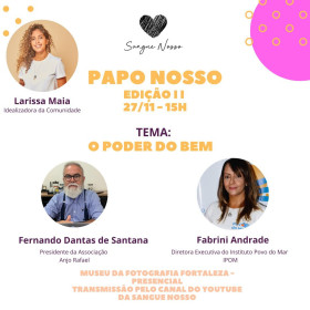 Comunidade Sangue nosso promove papo no Museu da Fotografia Fortaleza