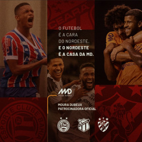 Moura Dubeux patrocina o Ceará Sporting Clube e outros times de futebol do Nordeste
