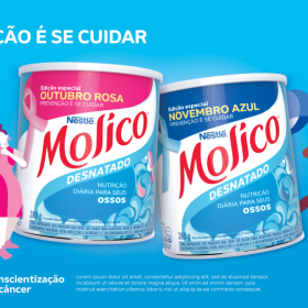 Novas embalagens: Molico® lança latas comemorativas em conscientização ao Outubro Rosa e Novembro Azul