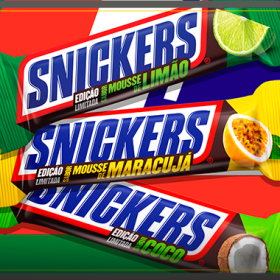 SNICKERS® relança sabores limitados escolhidos pelo público e apresenta novidade