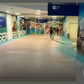 Eletromidia realiza ação para o Beach Park no Aeroporto Internacional Pinto Martins