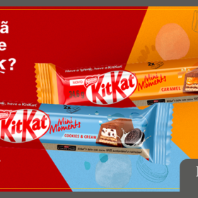 KITKAT® aposta em tecnologia inédita no Brasil para o lançamento de chocolate em novo formato