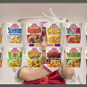 NISSIN lança campanha que destaca pluralidade de sabores de Cup Noodles