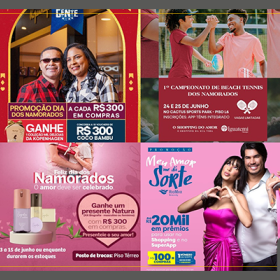 Confira a programação dos shoppings para o dia dos namorados deste ano