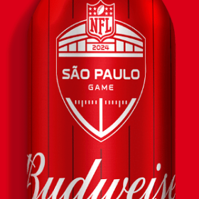 Budweiser é nomeada patrocinadora oficial do primeiro jogo da NFL no Brasil