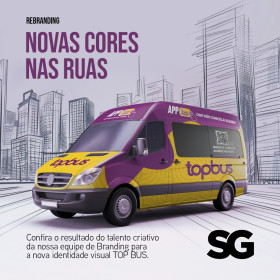 SG PROPAG anuncia nova identidade visual da TOP BUS
