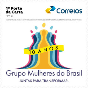 Correios emite selo em celebração aos 10 anos do Grupo Mulheres do Brasil