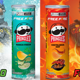 Pringles® celebra 3 anos de parceria com Free Fire® e apresenta dois sabores de edição limitada