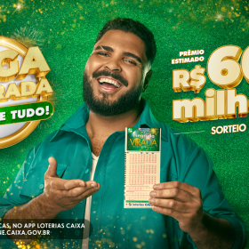 Binder lança campanha da ‘Mega da Virada’ com Paulo Vieira