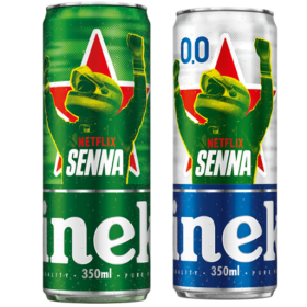 Heineken® anuncia latas especiais em celebração à minissérie Senna, da Netflix