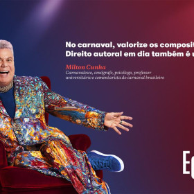 Milton Cunha é estrela da nova campanha nacional do Ecad assinada pela agência Camisa 10