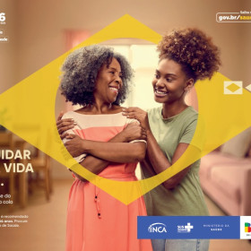 Calia assina campanha para o Ministério da Saúde sobre prevenção do câncer de mama e do colo do útero