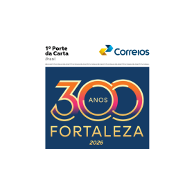 Selo dos Correios celebra os 300 anos de Fortaleza 