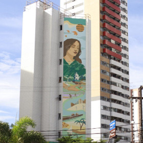 Unimed Fortaleza inaugura mural artístico em homenagem aos 300 anos da capital cearense