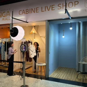 Shopping Giga Mall lança primeiras cabines de live shop do Ceará