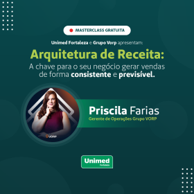 Unimed Fortaleza oferece masterclass gratuita sobre estratégias para impulsionar vendas e crescimento sustentável