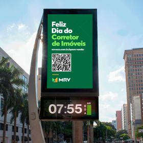 MRV homenageia os corretores de imóveis em 800 telas de DOOH pelo país 