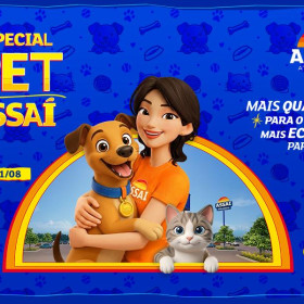Caramelo do Assaí celebra dois anos e convida pets de clientes para estrelar comunicação da marca