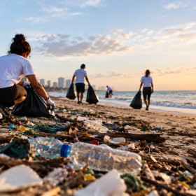 Grupo Raymundo da Fonte promove mutirões de limpeza em praias, praças e ruas de seis estados