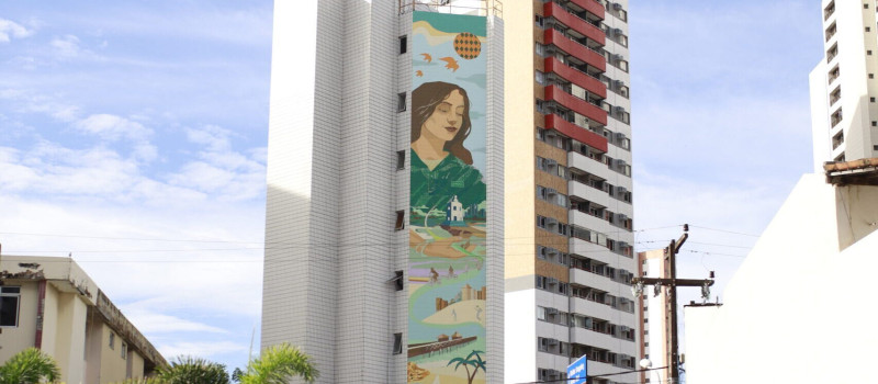 Unimed Fortaleza inaugura mural artístico em homenagem aos 300 anos da capital cearense
