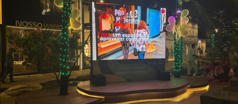 Em parceria com Nosso Meio e Terravista 360, Jardins Open Mall realiza transmissões de jogos da Copa do Mundo